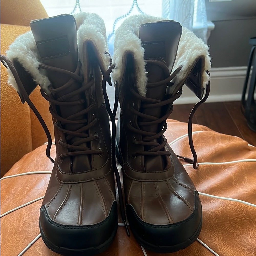 UGG Brown and Black Winter Boots